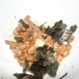 納豆の食べ方-海苔＆チーズ♪